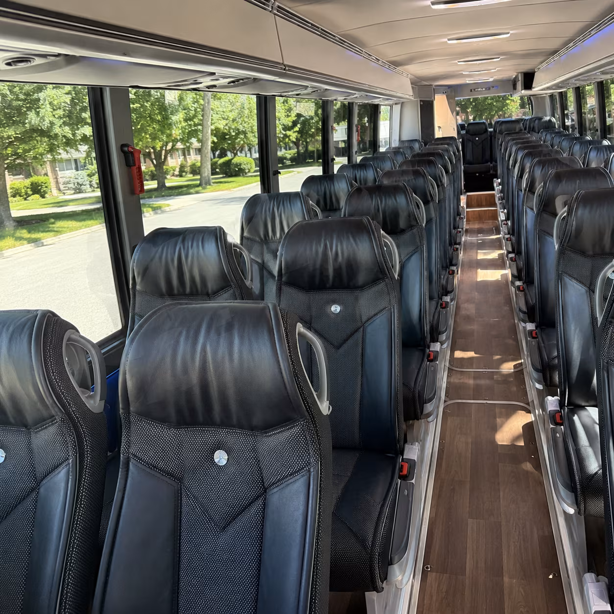 west valley city 40 passenger charter bus inside