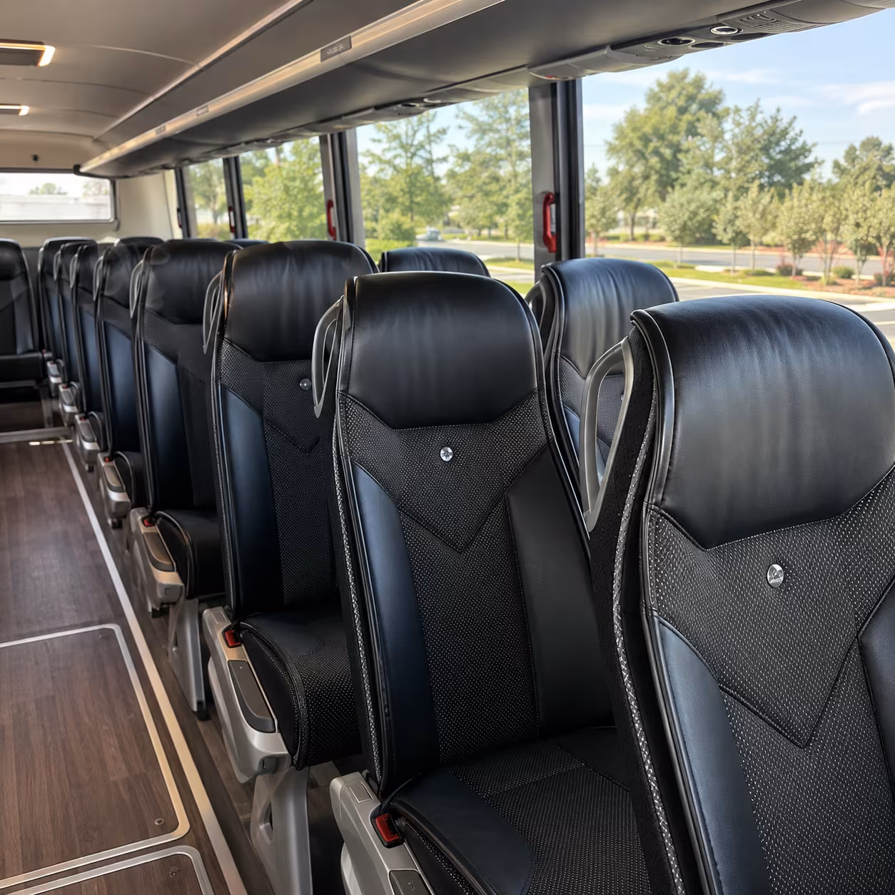 west valley city 45 passenger charter bus interior