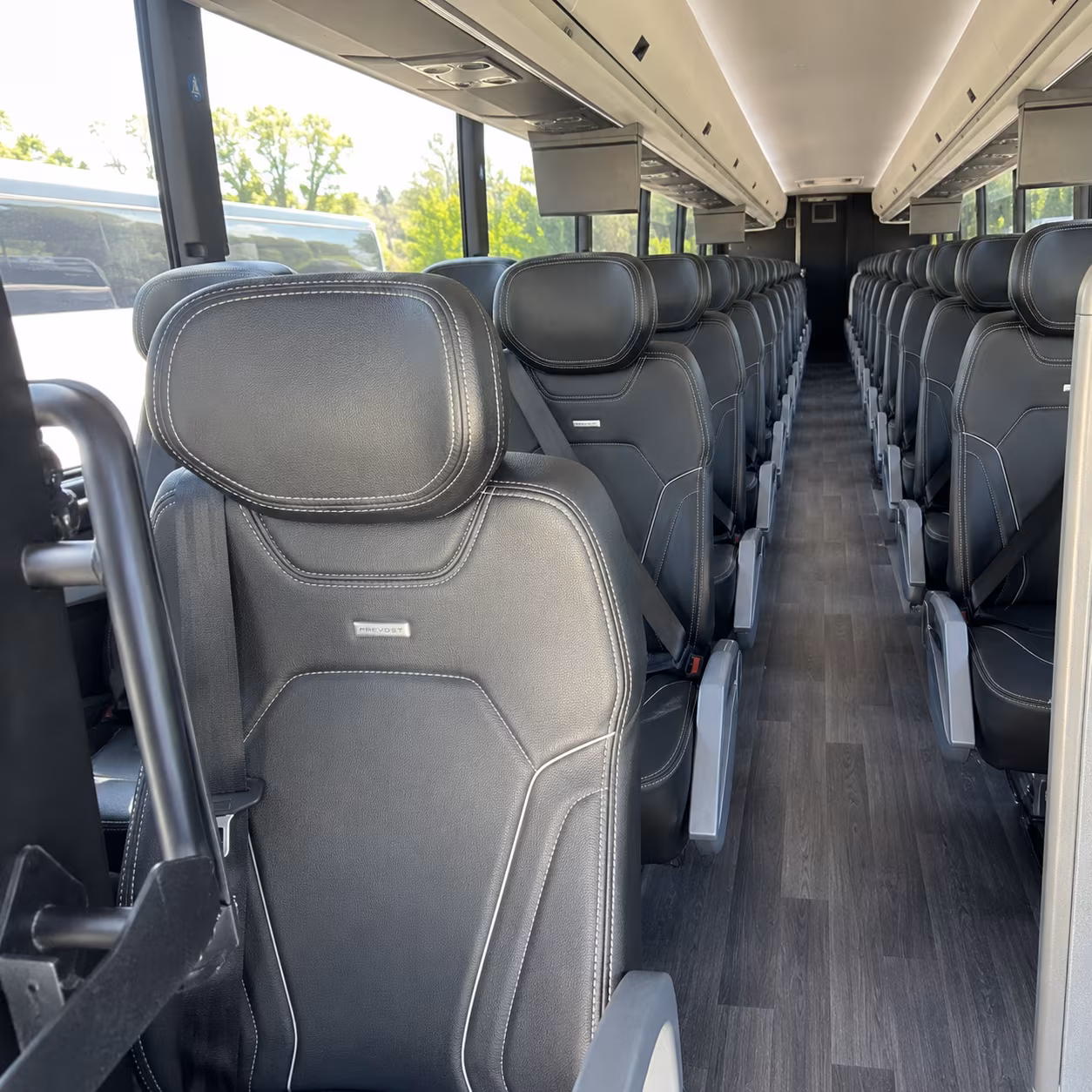west valley city 47 passenger charter bus interior