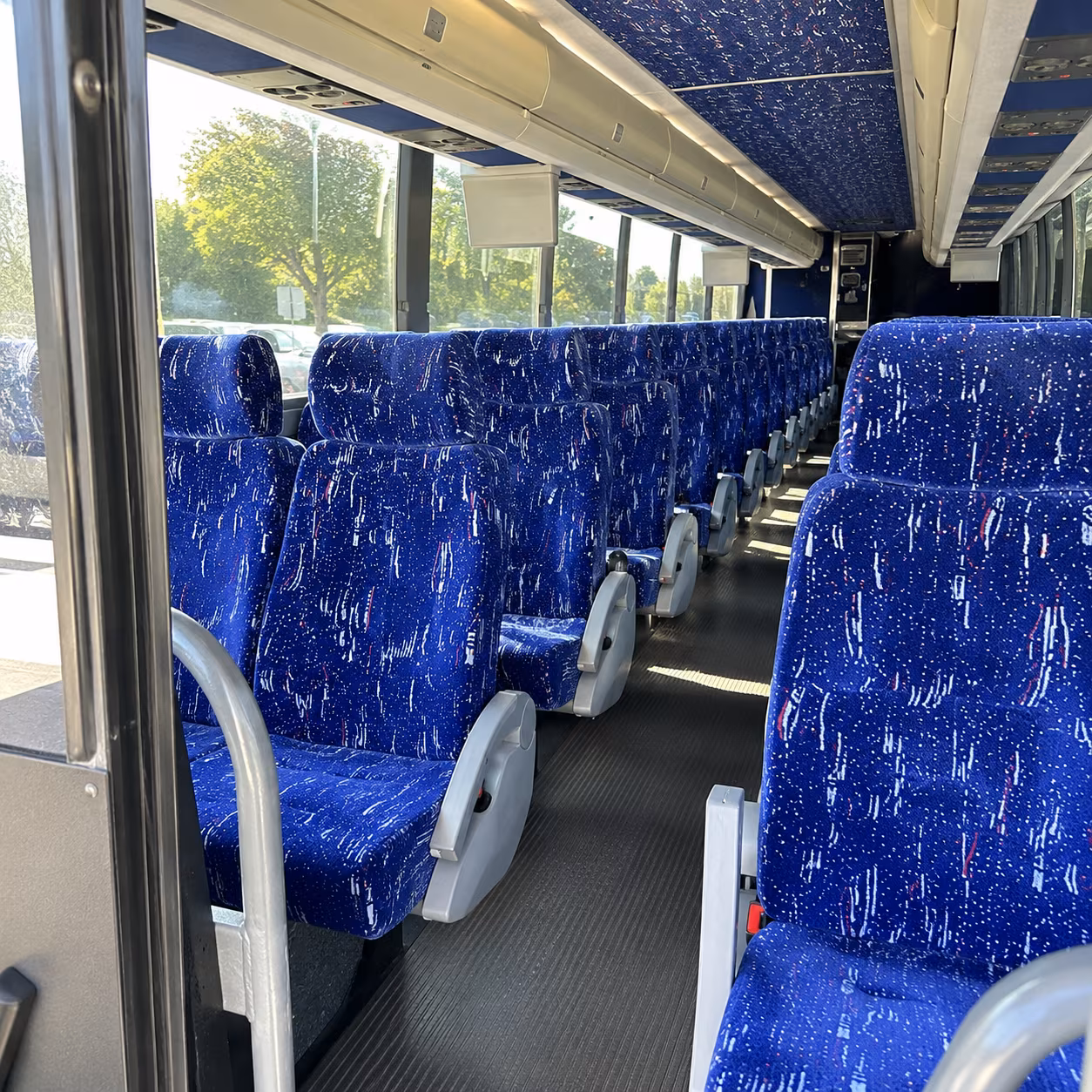 west valley city 50 passenger charter bus inside