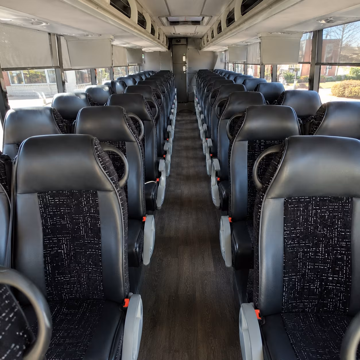 west valley city 54 passenger charter bus inside