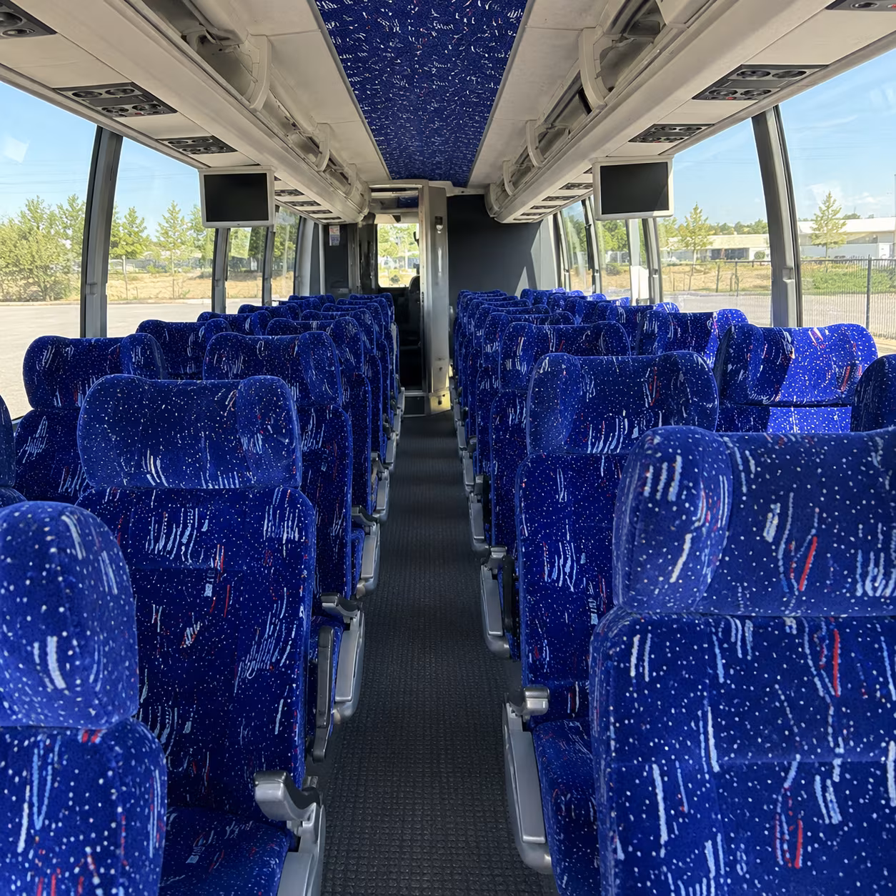 west valley city 54 passenger charter bus interior