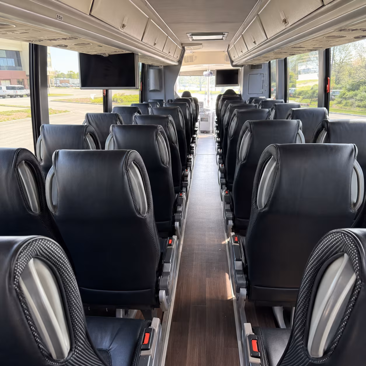 west valley city 56 passenger charter bus inside