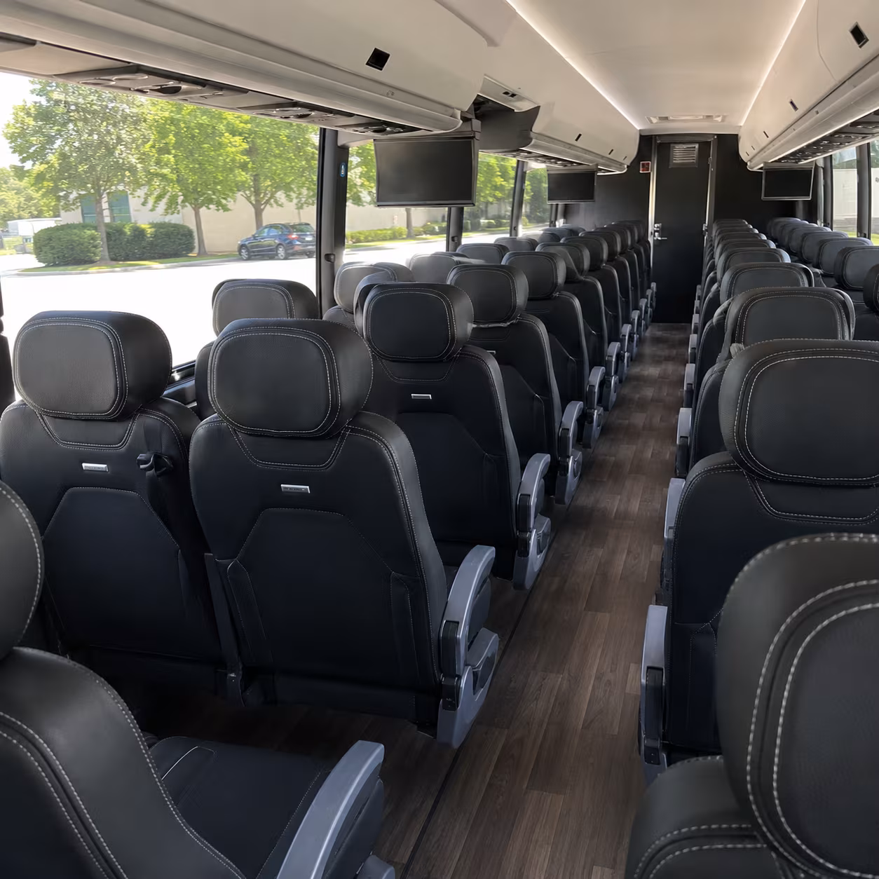 west valley city 56 passenger charter bus interior